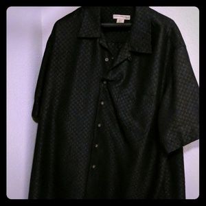 Black button down